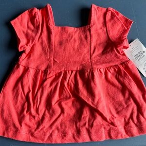 Carter's Bright Coral Short Sleeve Baby Top